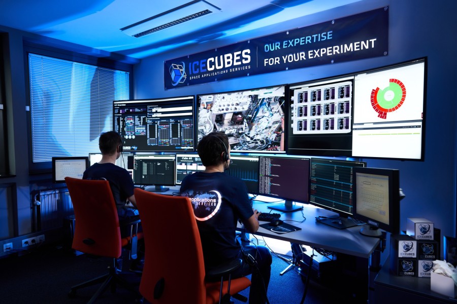 Mission control centre at Space Application Services